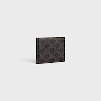 bill clip wallet IN Triomphe Canvas - BLACK - TRIOMPHE CANVAS - 2 | CELINE
