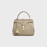 Small 16 Bag IN satinated calfskin - MODERN TAUPE - MORE LINES - 1 | CELINE