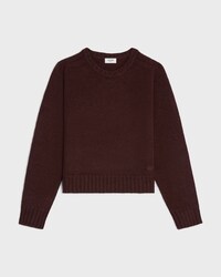 pull col rond cachemire seamless - MARRON -  - 1 | CELINE