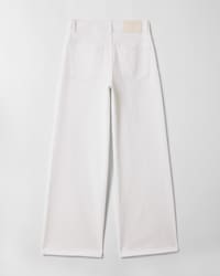 Jolene Jeans AUS schwerem Baumwolltwill - WHITE HEAVY STONE WASH -  - 2 | CELINE
