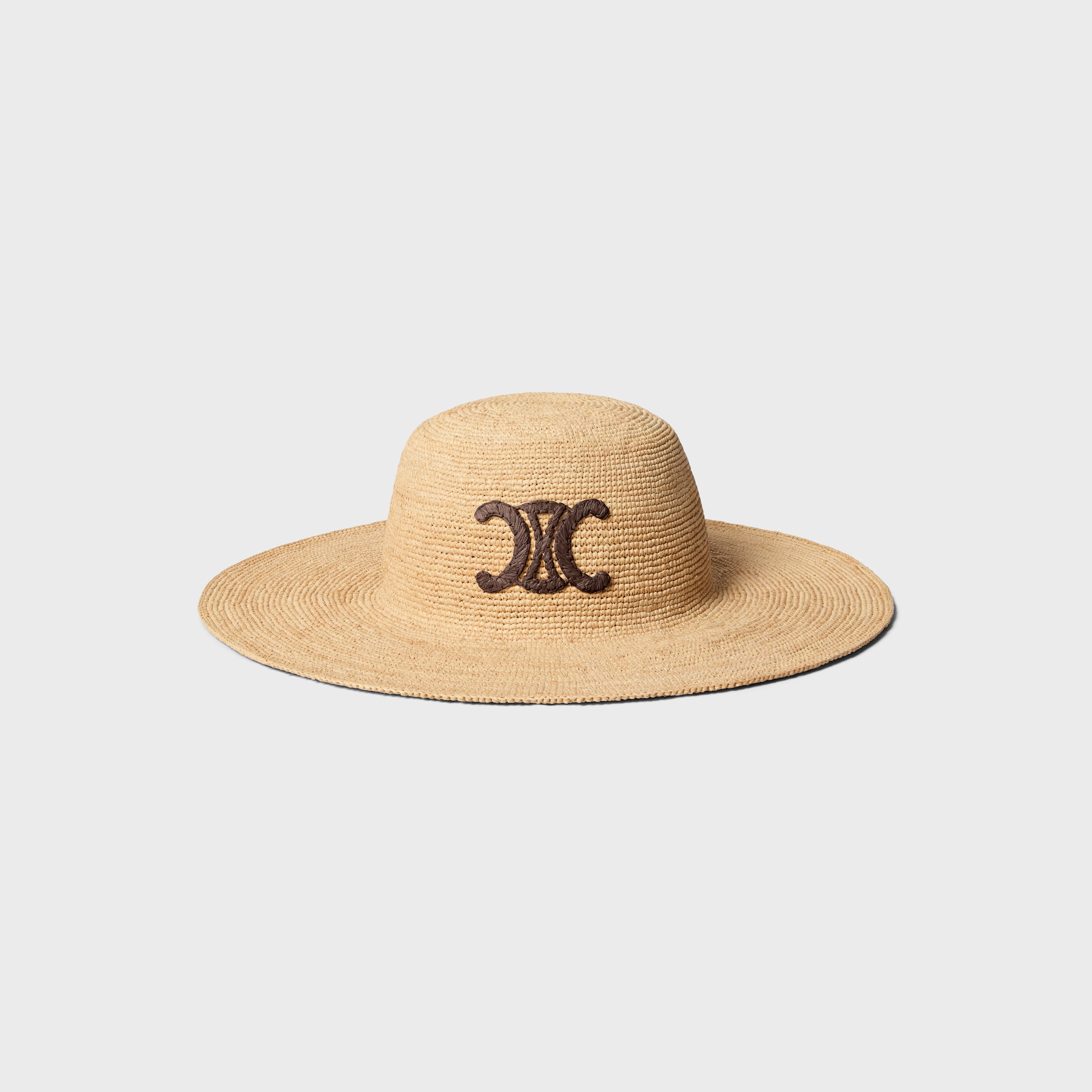 triomphe hat IN raffia - NATURAL/BROWN | CELINE