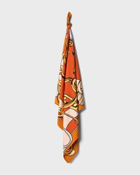 square IN silk twill - ORANGE/GOLD -  - 2 | CELINE