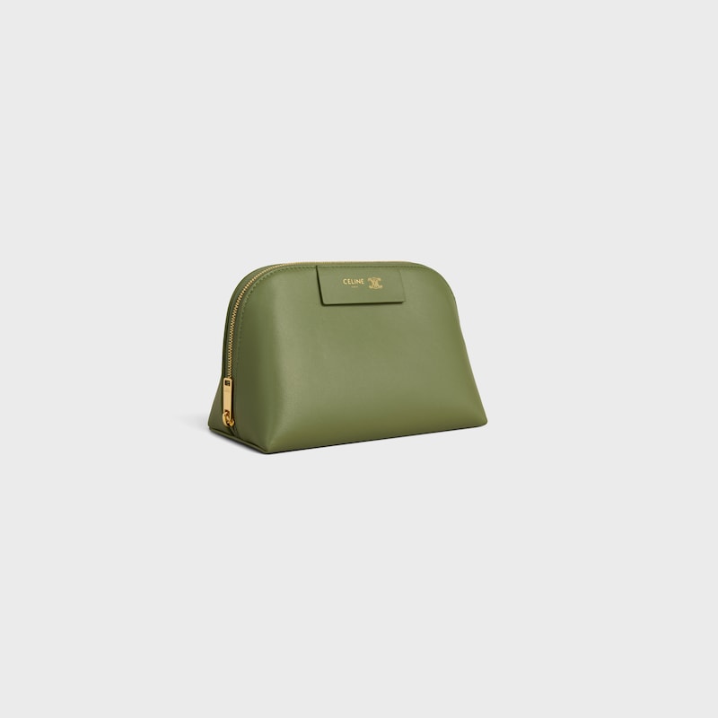 LIPSTICK COSMETIC POUCH IN SMOOTH CALFSKIN - LIGHT KHAKI / SANDCASTLE - ACCESSORIES - 1 | CELINE
