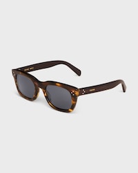 Black Frame 41 Sunglasses in Acetate - STRIPED HAVANA -  - 2 | CELINE