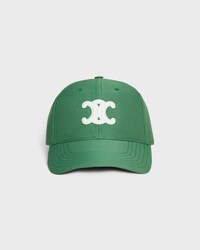 triomphe baseball cap IN WASHED COTTON GABARDINE - CHLOROPHYLL -  - 2 | CELINE