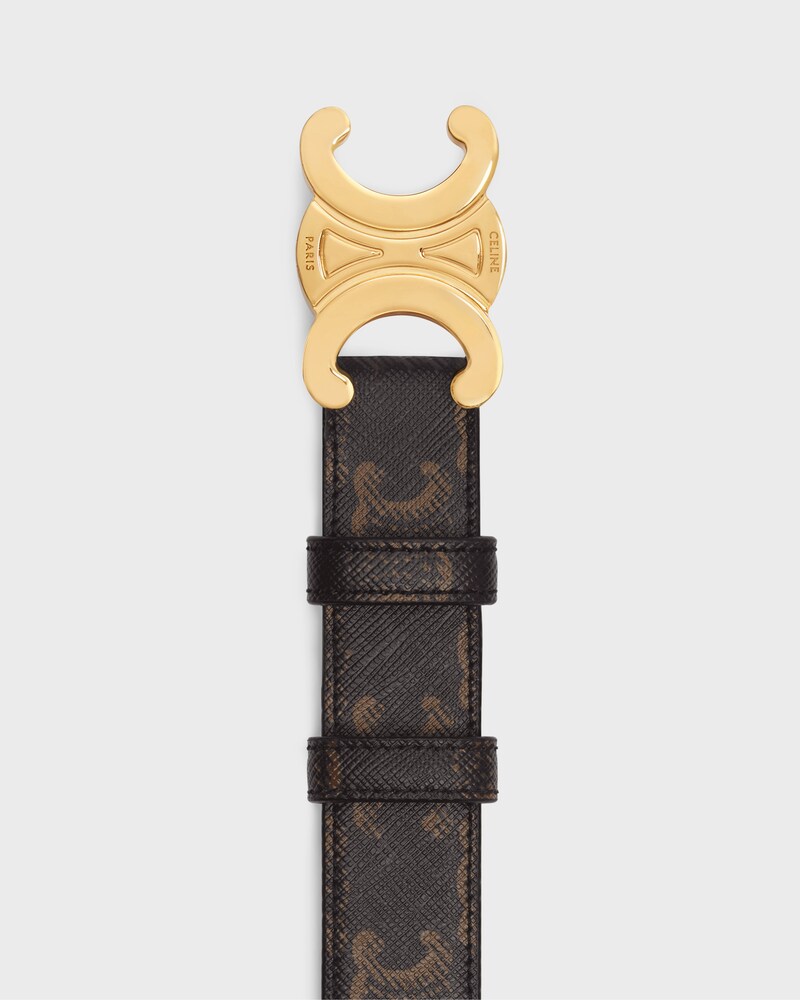 Triomphe Belt 25MM  IN Triomphe Canvas - TAN -  - 1 | CELINE