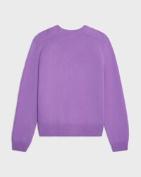 crewneck sweater IN WOOL AND CASHMERE - LILAC -  - 2 | CELINE