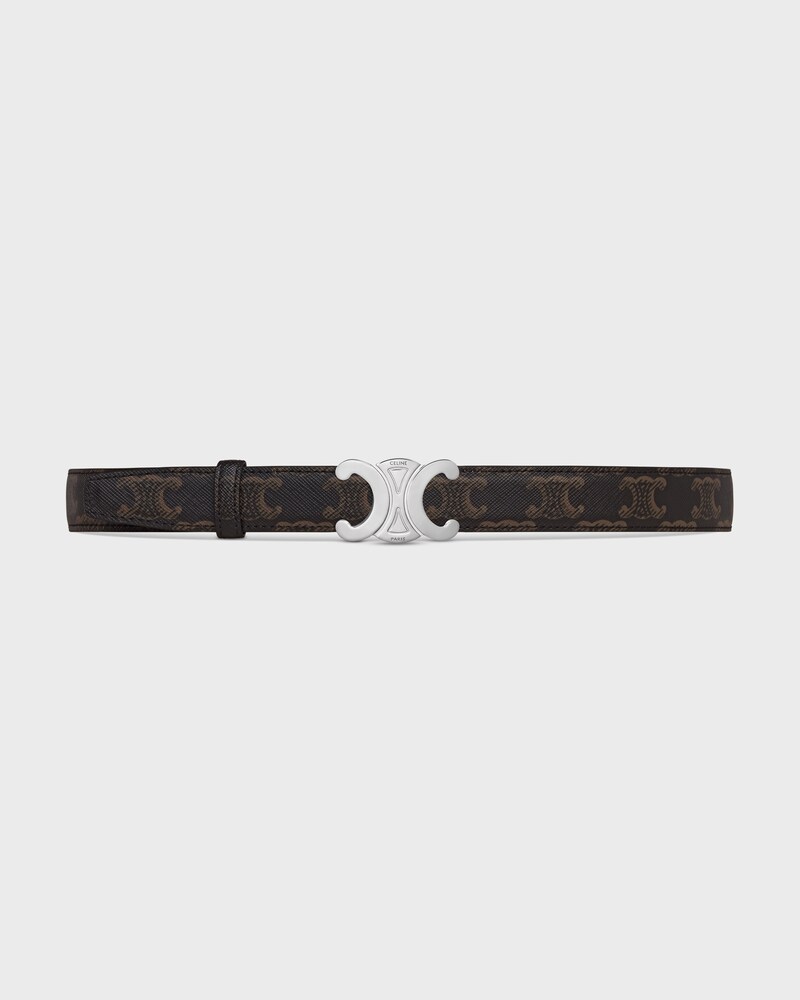 lanière de ceinture réversible 25MM Veau Naturel et toile triomphe -  -  - 1 | CELINE