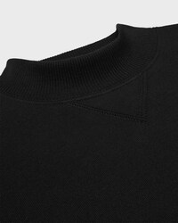 sudadera holgada de felpa de algodón - NEGRO / BLANCO -  - 2 | CELINE