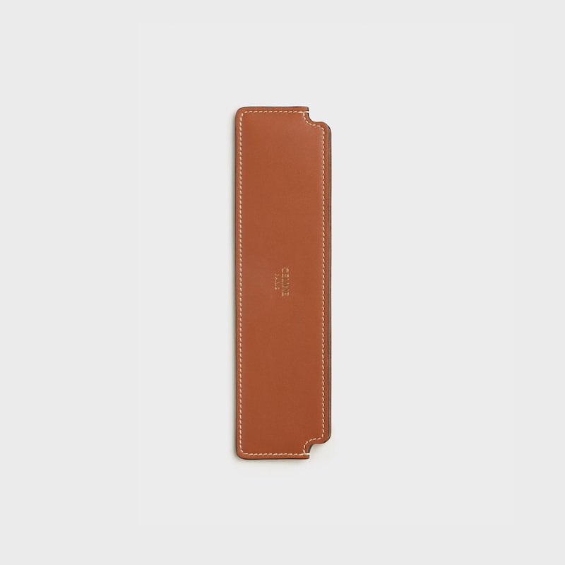 Hair Comb with Case in Natural Calfskin - Tan - CELINE MAISON - 1 | CELINE