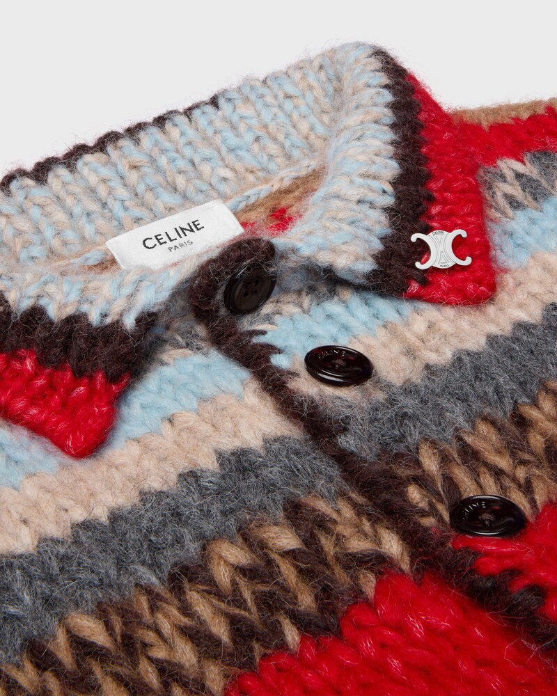 polo LAINE ALPAGA MOULIN&eacute; - RED/MULTICOLOR -  - 1 | CELINE