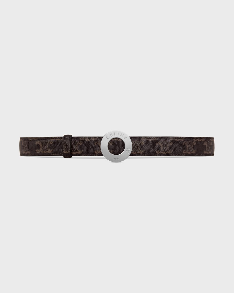 Reversible Strap 25MM IN Taurillon Leather and Triomphe Canvas -  -  - 1 | CELINE