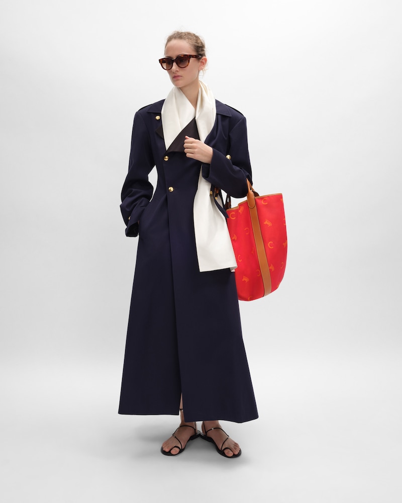 Smoking-Trenchcoat AUS BAUMWOLLE UND WOLLGABARDINE - TINTE -  - 1 | CELINE