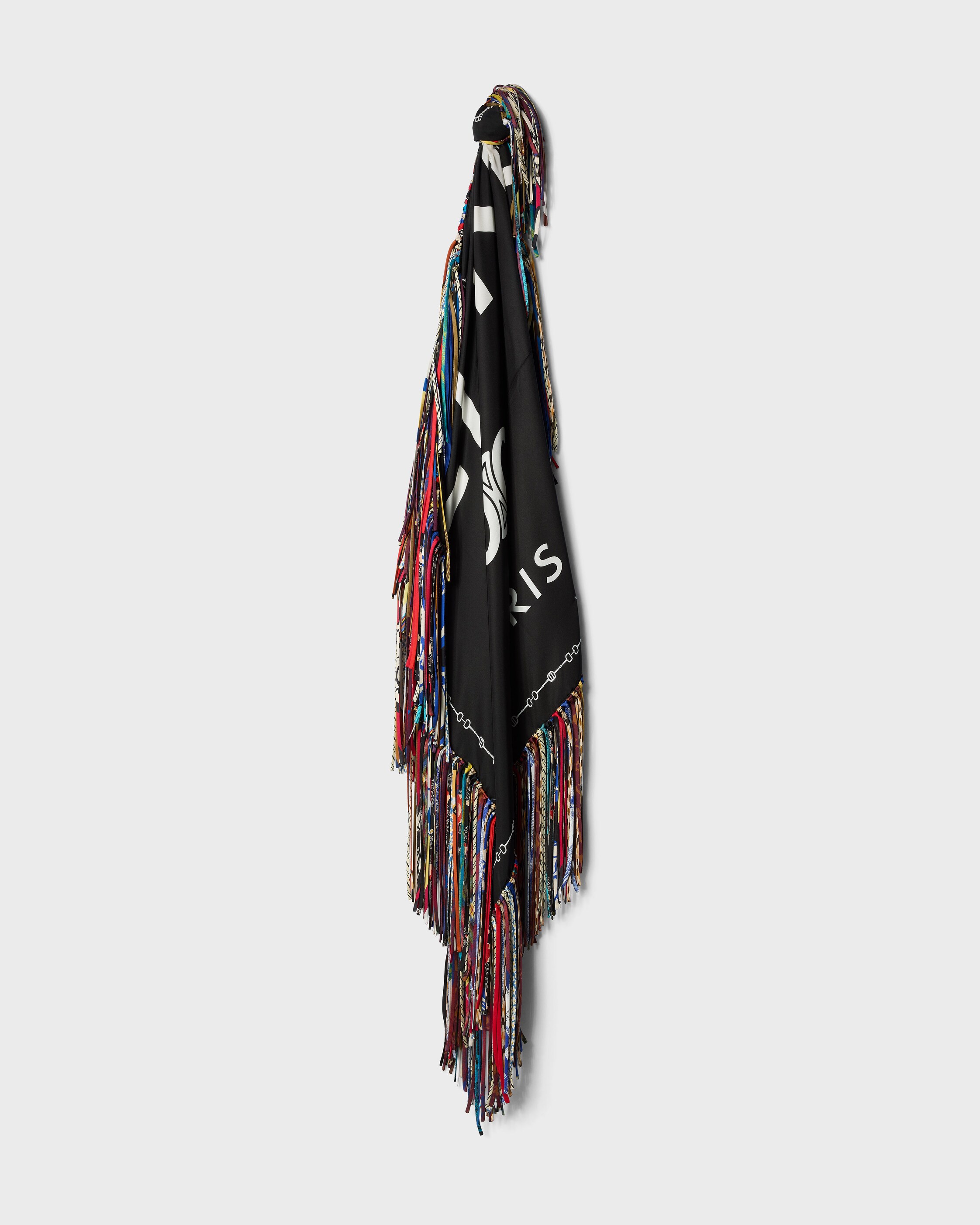PIANO FRINGE FOULARD 90 - WHITE / BLACK | CELINE