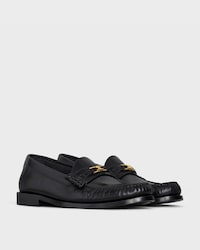 CELINE LUCO LOAFER in Polished Calfskin - Black -  - 2 | CELINE