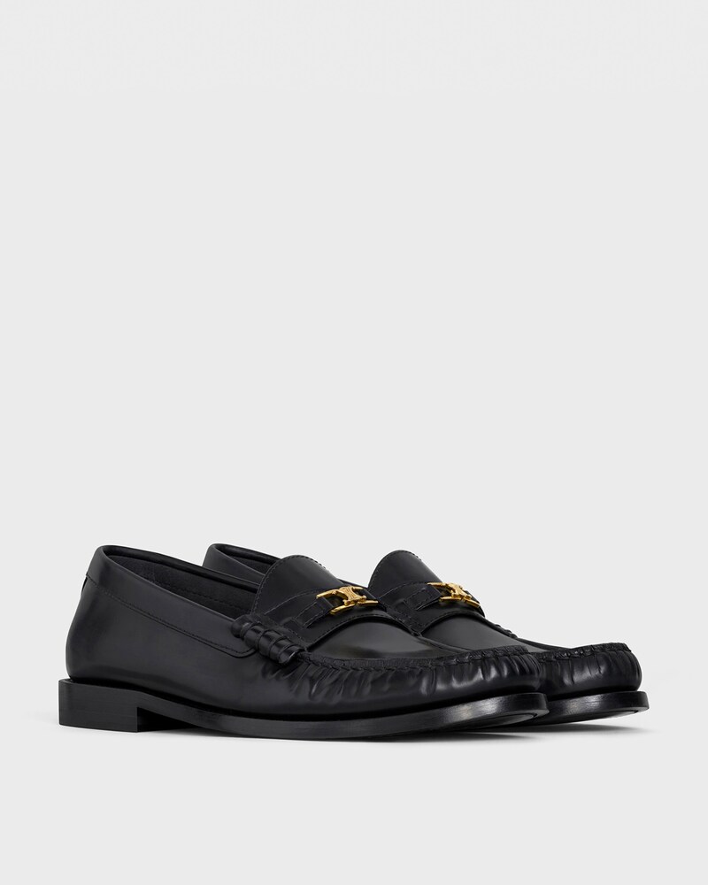 CELINE LUCO LOAFER in Polished Calfskin - Black -  - 1 | CELINE