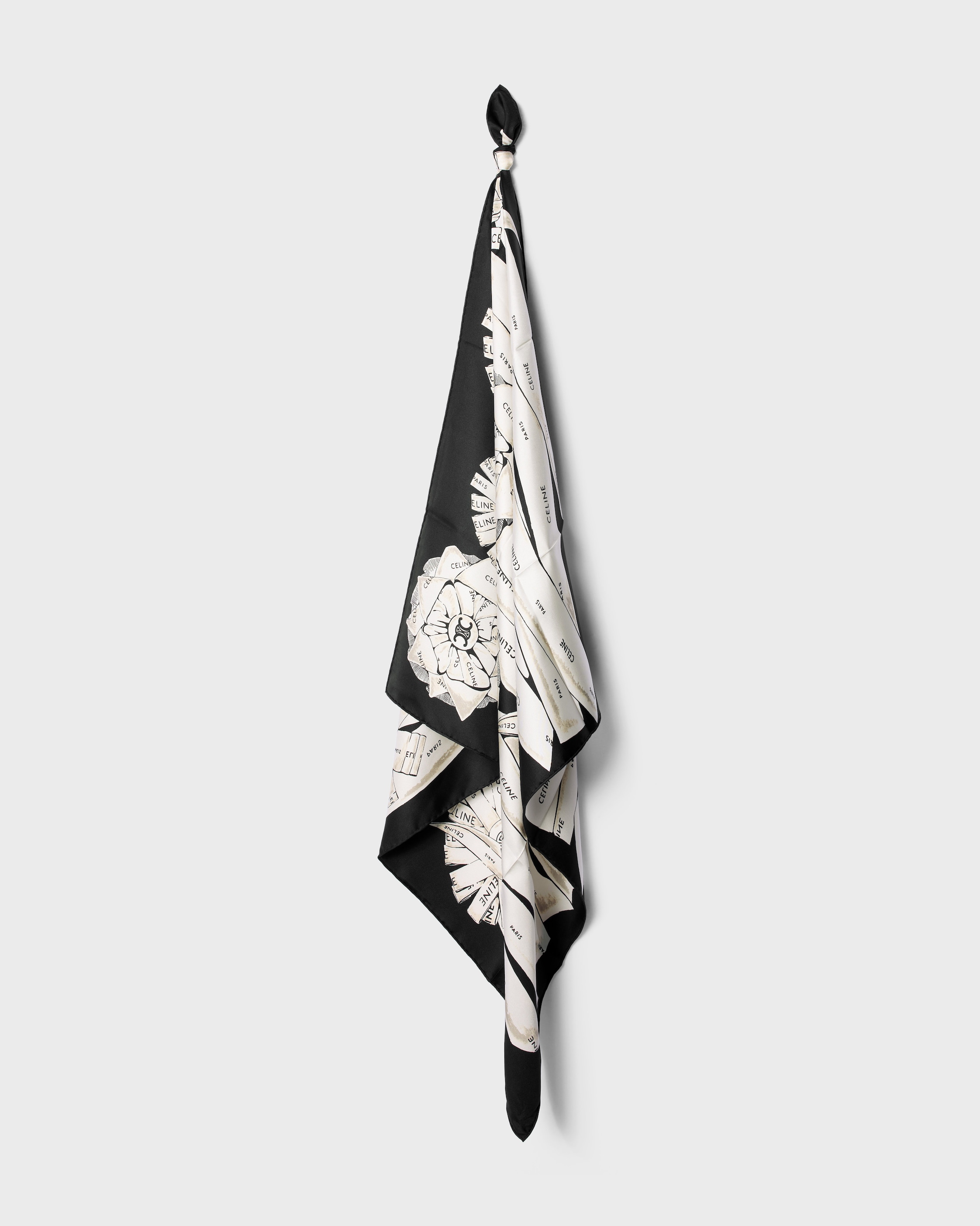 PRIZE FOULARD 90 - NOIR/BLANC | CELINE
