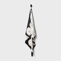 square IN COCARDE SILK TWILL - NOIR/BLANC -  - 2 | CELINE
