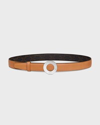 Reversible Strap 25MM IN Natural Calfskin and Triomphe Canvas -  -  - 1 | CELINE