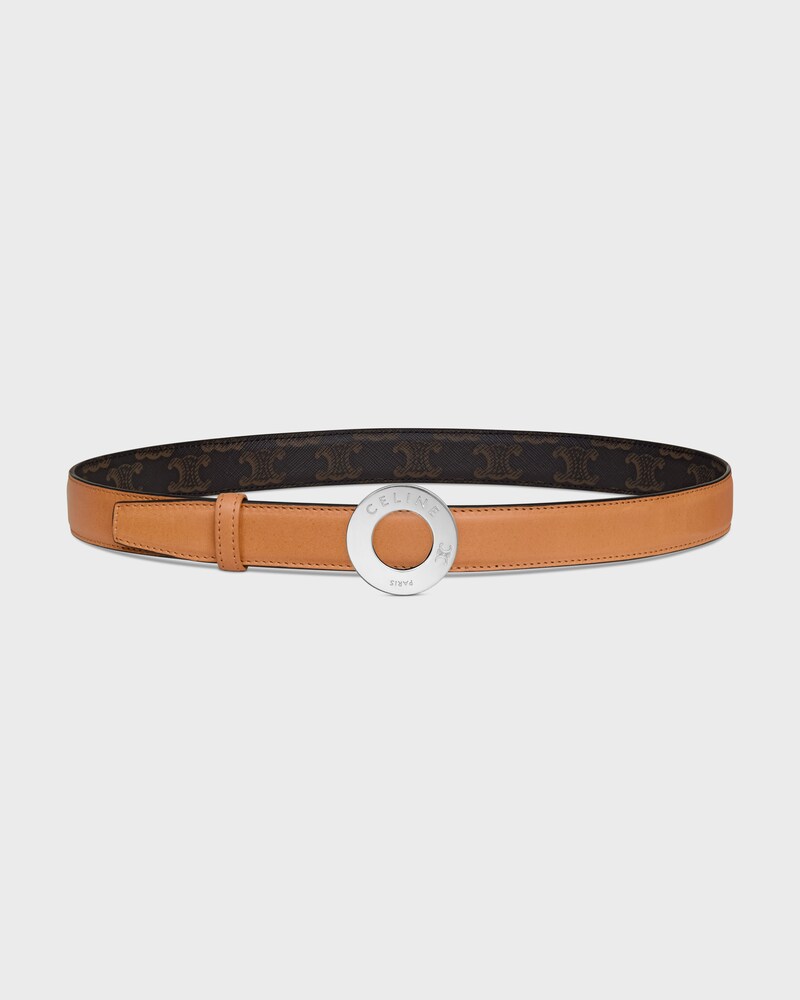 lanière de ceinture réversible 25MM Veau Naturel et toile triomphe -  -  - 1 | CELINE