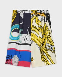 shorts IN printed silk twill - MULTICOLOR -  - 1 | CELINE