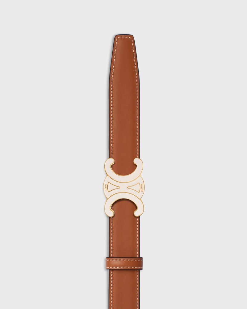Reversible Strap 25MM IN TAURILLON AND NATURAL CALFSKIN -  -  - 1 | CELINE