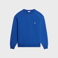 sweatshirt IN cotton fleece - BLUE/WHITE/RED -  - 1 | CELINE