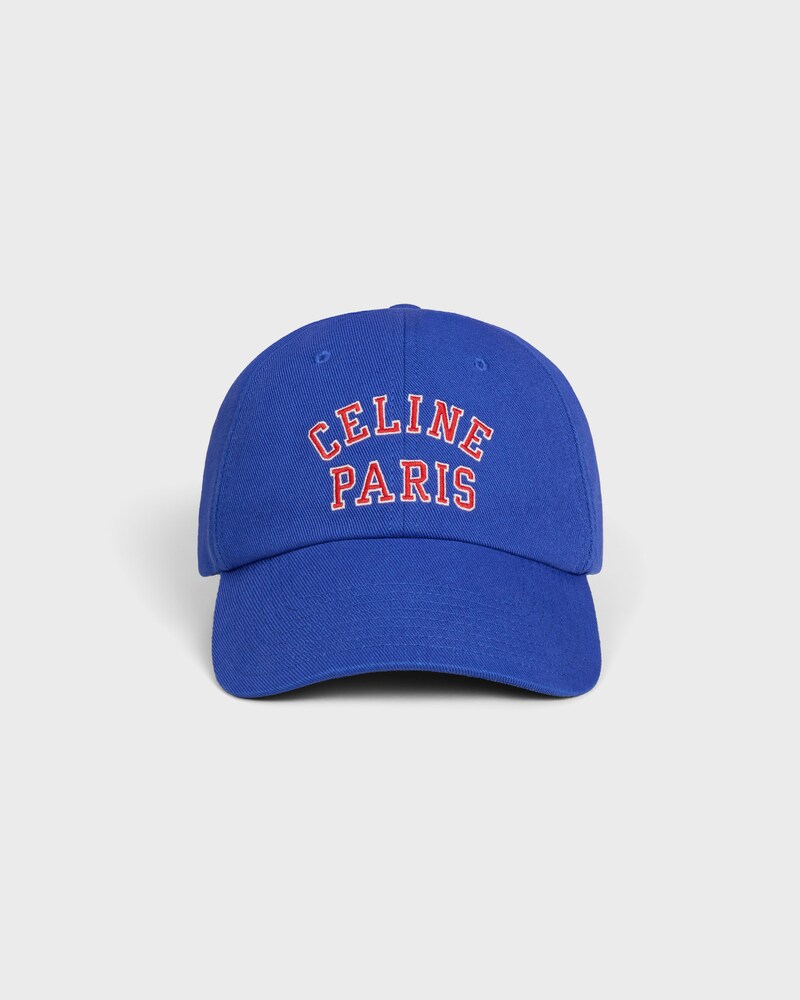 richelieu cap IN cotton twill - BLUE/RED -  - 1 | CELINE