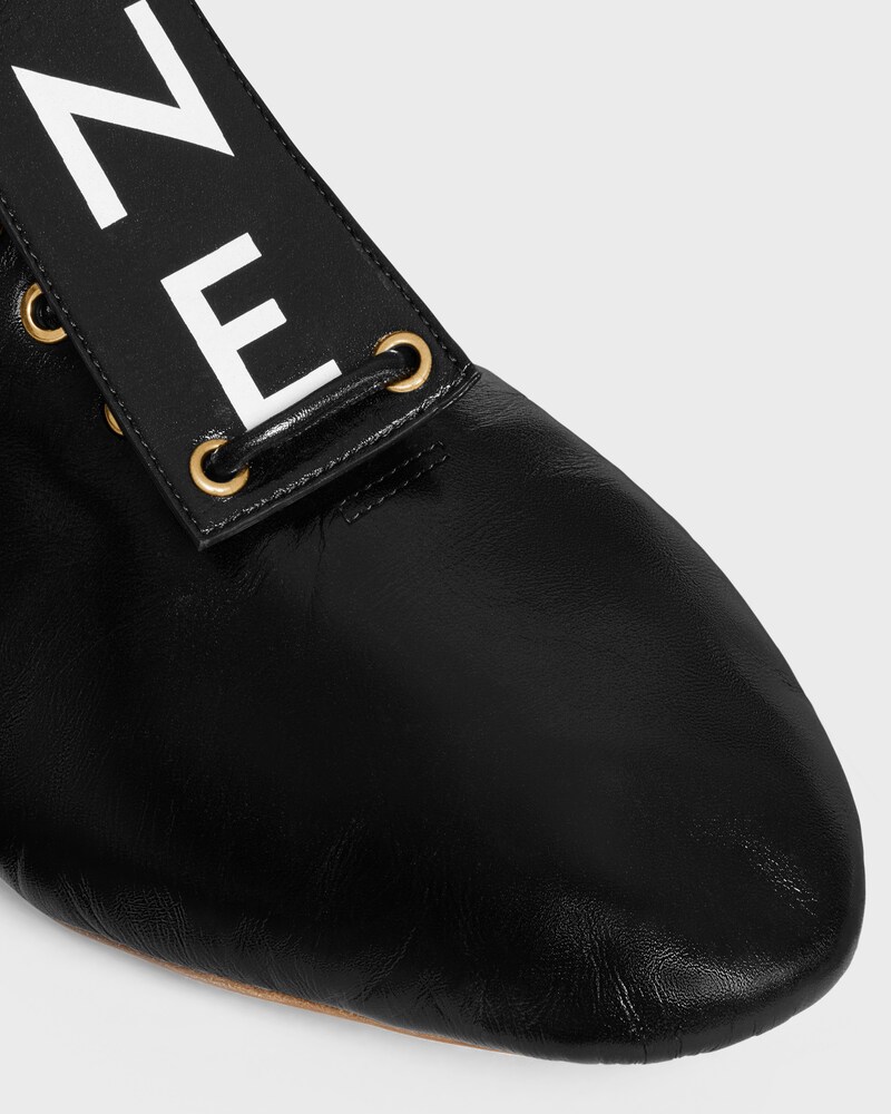 BALLET HIGH - LACE-UP BOOT IN LAMBSKIN - BLACK -  - 1 | CELINE