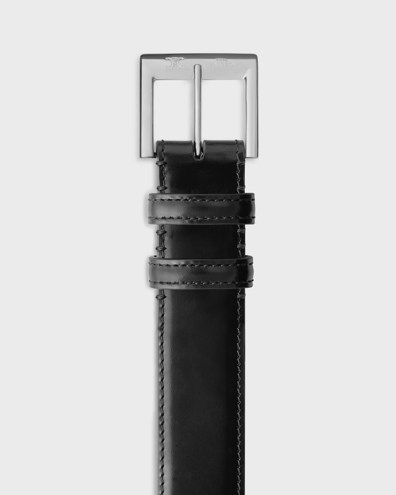 BC-28 BELT 30MM IN Taurillon Leather - BLACK -  - 1 | CELINE