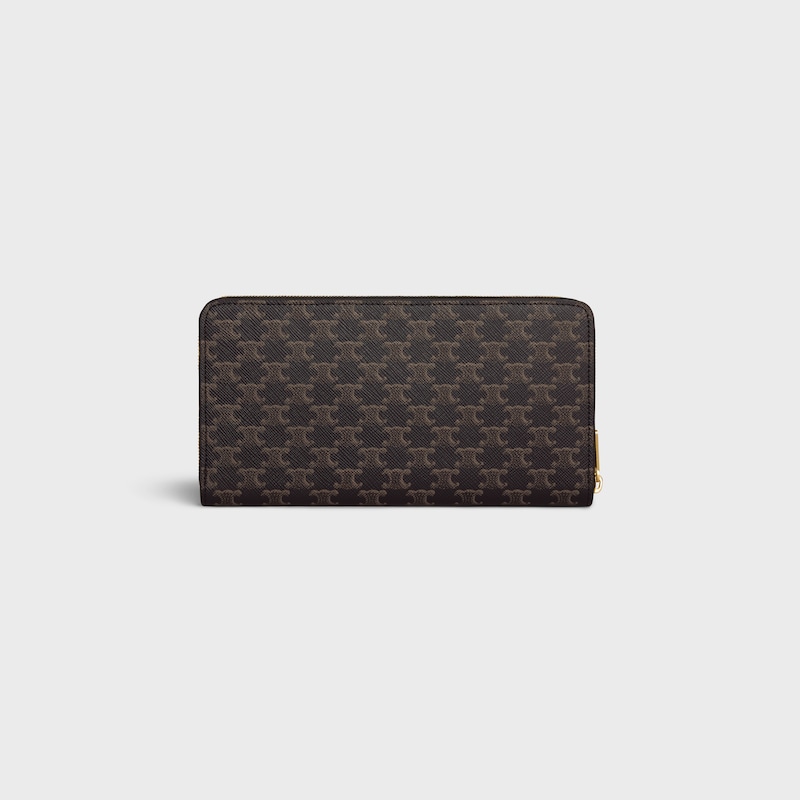 Large zipped wallet IN Triomphe Canvas - Black - HAND-PICKED GIFTS - 1 | CELINE