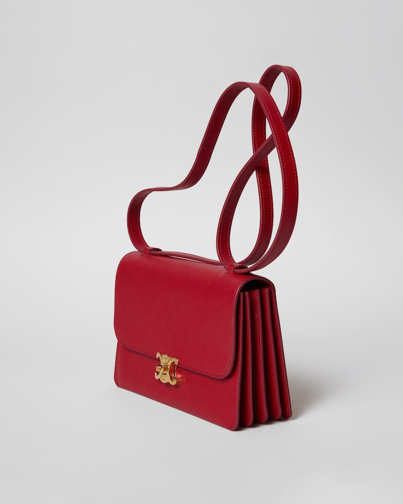 17 IN PELLE DI VITELLO GRANATA - ROSSO BRUCIATO - PER LA SERA - 1 | CELINE