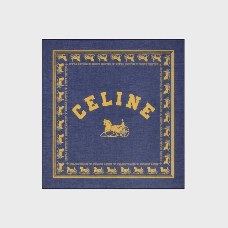 方巾 - 海军蓝/黄色 -  - 1 | CELINE
