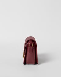 TEEN TRIOMPHE BAG IN SHINY CALFSKIN WITH ENAMEL CLOSURE - SYRAH - EVENING - 2 | CELINE