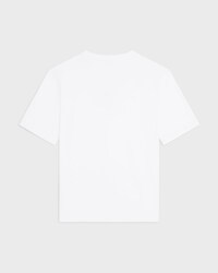 t-shirt loose jersey coton - BLANC/NOIR -  - 2 | CELINE