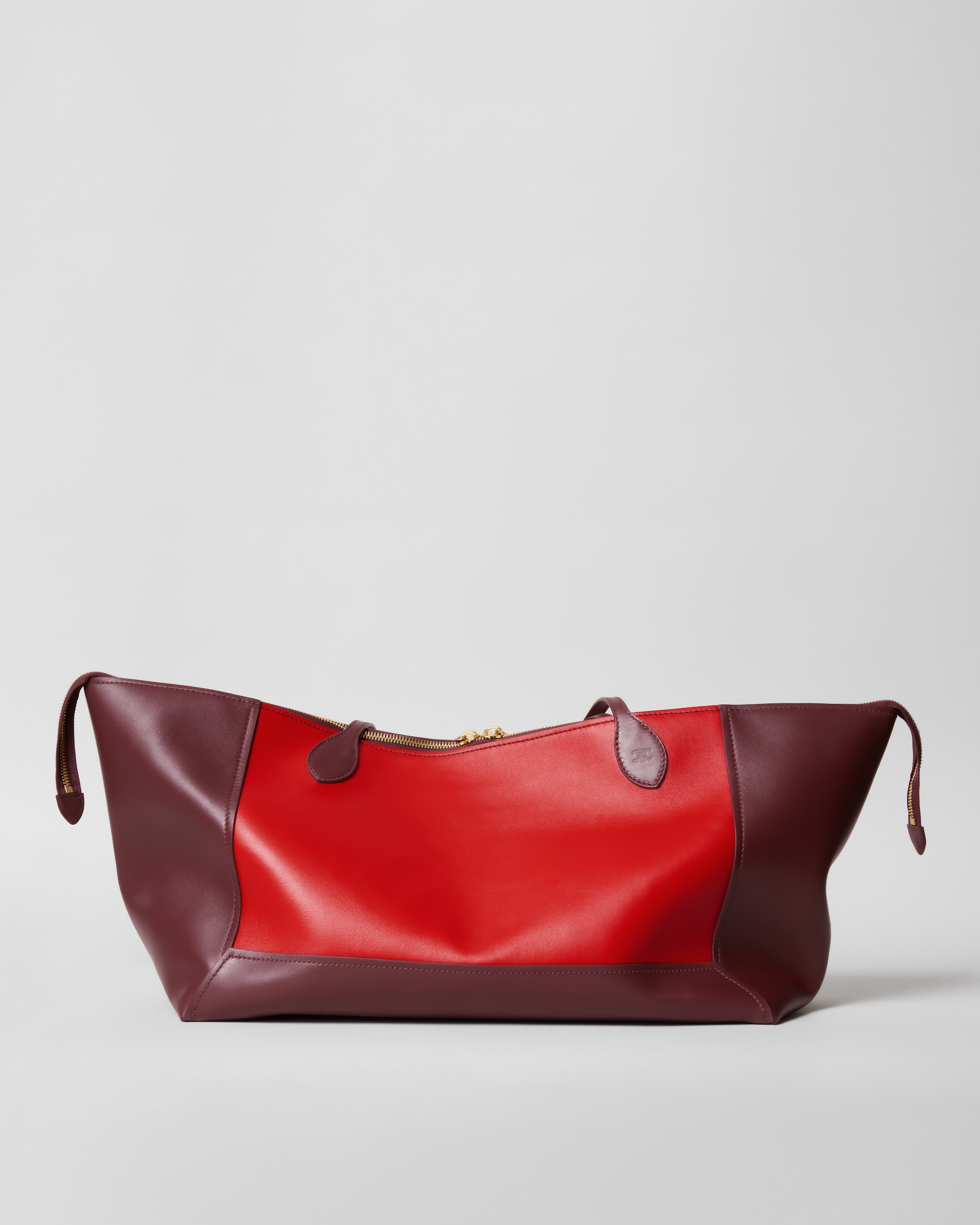 CABAS FRAME IN SMOOTH CALFSKIN - SYRAH / ULTRA RED | CELINE