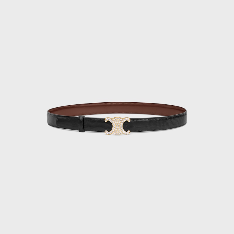 Reversible Strap 25MM IN TAURILLON AND LIZARD EMBOSSED CALFSKIN -  -  - 1 | CELINE