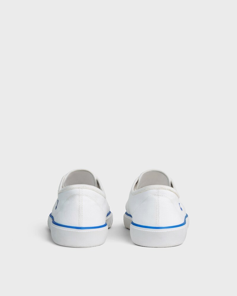 ALAN SNEAKER IN CANVAS AND SUEDE CALFSKIN - WHITE -  - 1 | CELINE
