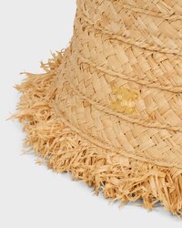 reversible brim hat IN raffia - NATURAL -  - 2 | CELINE