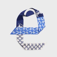 Lavalliere IN HERITAGE SILK TWILL - CORNFLOWER/ULTRAMARINE/VANILLA -  - 2 | CELINE