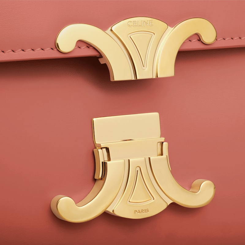 SAC TRIOMPHE TEEN EN veau brillant - LYCHEE - TRIOMPHE - 1 | CELINE