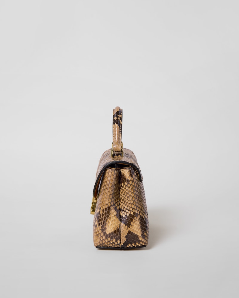 TEEN NINO BAG IN PYTHON - SOFT CAMEL - EVENING - 1 | CELINE