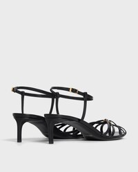 CELINE TRIOMPHE SANDALEN AUS LAMMLEDER - SCHWARZ -  - 2 | CELINE