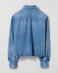 shirt IN COTTON DENIM - INDIGO WHISPER -  - 2 | CELINE