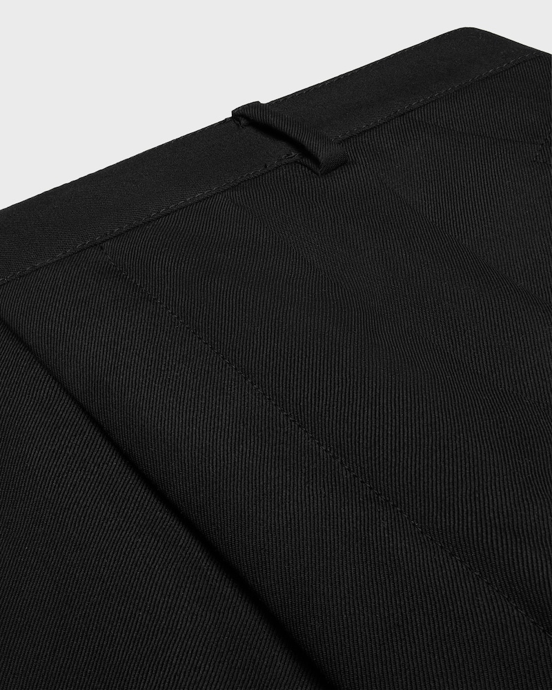 MONTAUK SHORTS IN wool and mohair gabardine - BLACK -  - 1 | CELINE