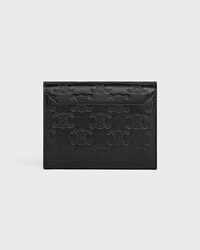 Business Card Holder IN Calfskin with triomphe embossed - BLACK - GIFT FINDER - 2 | CELINE