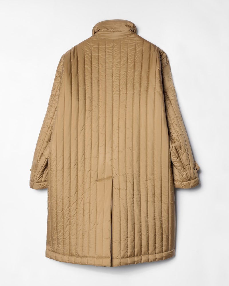 quilted coat IN light nylon - SAND -  - 1 | CELINE