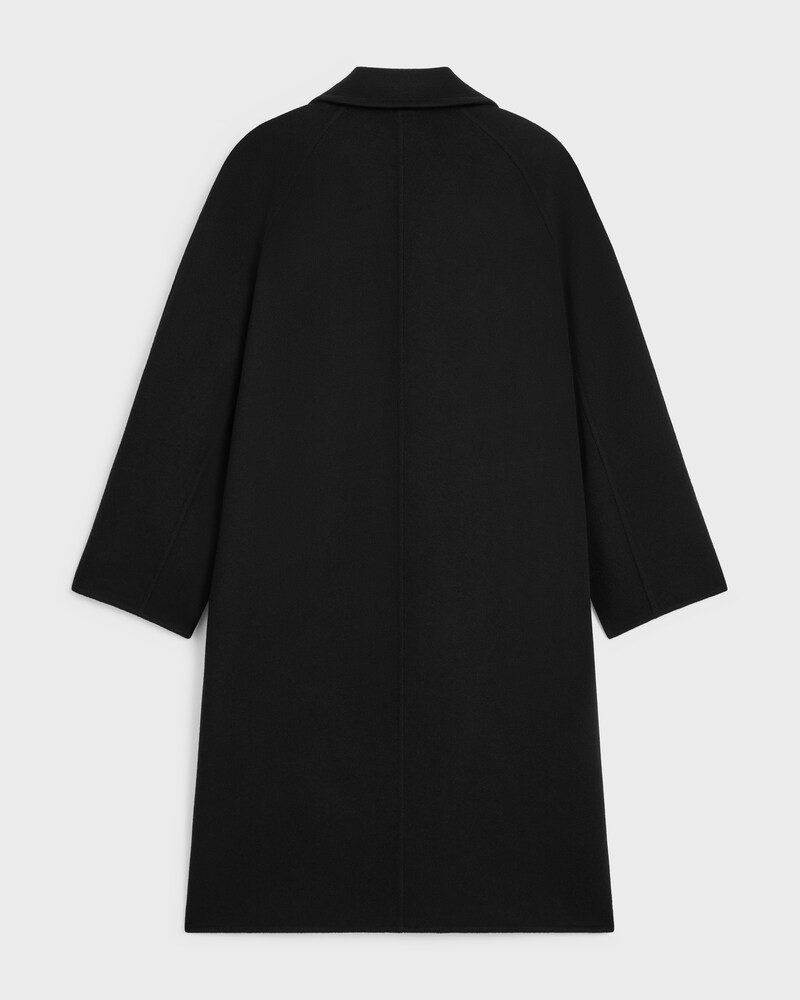 coat IN DOUBLE FACE CASHMERE - BLACK -  - 1 | CELINE