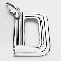 LETTRE D ALPHABET CHARMS EN LAITON RHODIÉ - ARGENT - CHARMS - 1 | CELINE