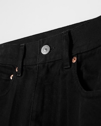 FLARE JEANS 006 IN heavy cotton twill - OVERDYE BLACK HEAVY STONE WASH -  - 2 | CELINE